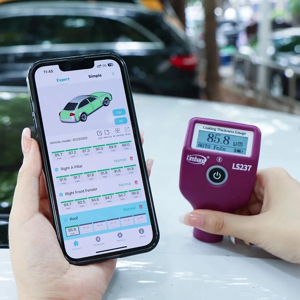 ТОЛИСТІНОМЕР ЛКП Linshang LS237 BT (застосунок Android IOS, АКБ 1200 мА) Fe+Zn+NFe + індикатор Fe шпаклівки
