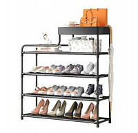 Стеллаж для обуви Shoe rack, металлическая полка для обуви четырёхуровневая