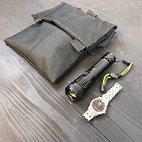 Набор: Сумка с кобурой + фонарь тактический BJ-282 POLICE BL-X71-P50