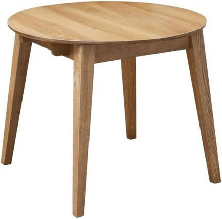Стіл кухонний Женова обідній круглий столик на кухню невеликий розкладний дерев'яний сучасний для кухні, фото 2