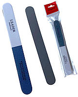 Пилка для нігтів Leader Professional 1200/240/360 манікюрна пилка-баф для полірування сіра