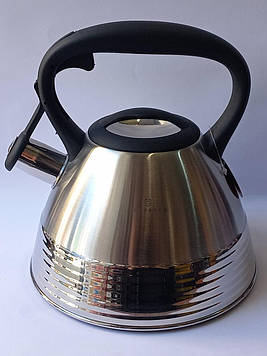 Чайник зі свистком з нержавіючої сталі Edenberg EB-8828 сталевий 3л