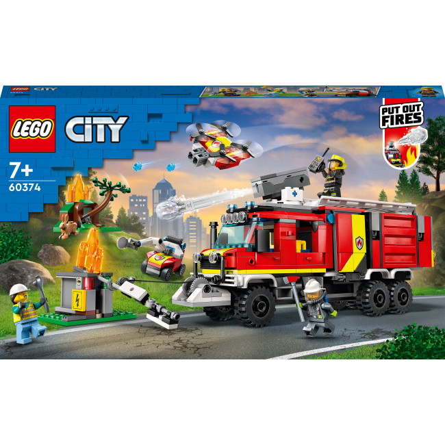 LEGO City 60374 Пожежна машина конструктор лего сіті Пожежна машина 60374, фото 1