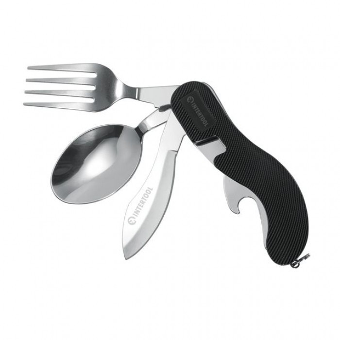 Мультинструмент туристичний, 5 в 1, Чохол мультитул INTERTOOL HT-0543, фото 1