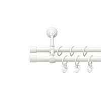 Карниз кованый для штор двойной арктис 16мм диаметр гладкая комплект