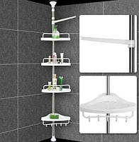 Раздвижная угловая полка для ванной комнаты угловая Multi Corner Shelf