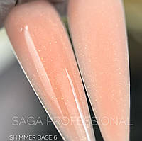 SAGA Cover Base Shimmer (с шиммером) №06, 15 мл