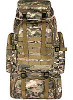 Прочный тактический рюкзак на 80 литров, военный рюкзак 4 в 1 камуфляж