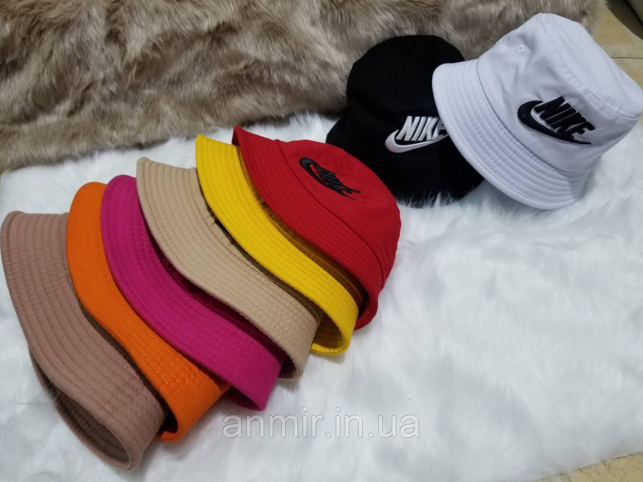 Панама молодіжна демісезонна котон NIKE розмір 56-58, кольору міксом