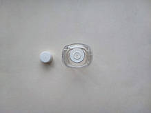 100 - 112 мл ПЕТ Блок прозорий зі вставкою і білою кришкою 20 мм ПЕТ флакон пластиковий, пластмасовий, фото 5