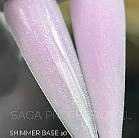 SAGA Cover Base Shimmer (с шиммером) №10, 15 мл