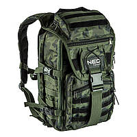 Neo Tools Рюкзак Camo, 30л, усиленный, полиэстер 600D, 50х29.5х19см, камуфляж Obana Это Оно