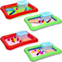 Набір кінетичного піску в пластиковому боксі 500г MZOPT