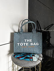 Жіноча сумка шоппер Марк Джейкобс синя Marc Jacobs Blue Tote Bag
