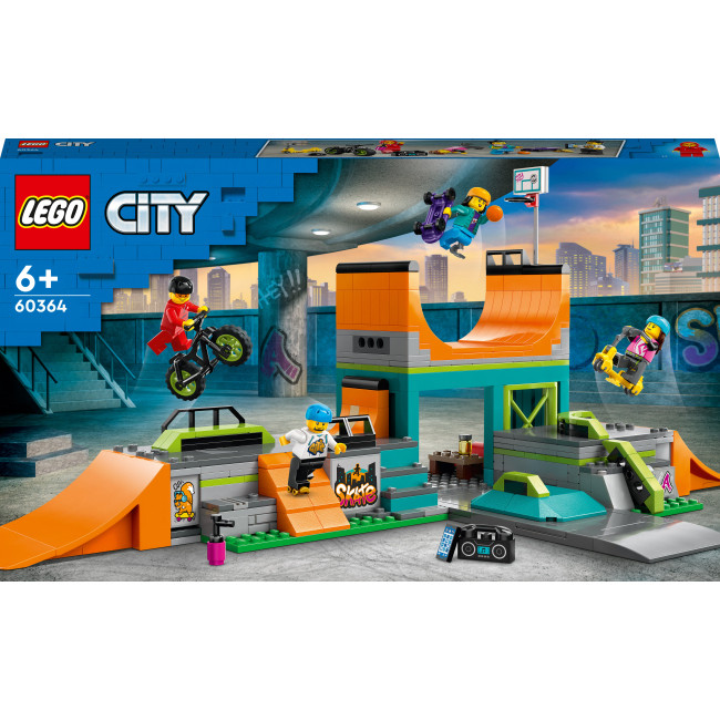 LEGO City 60364 Вуличний скейтпарк конструктор лего сіті Вуличний скейтпарк 60364