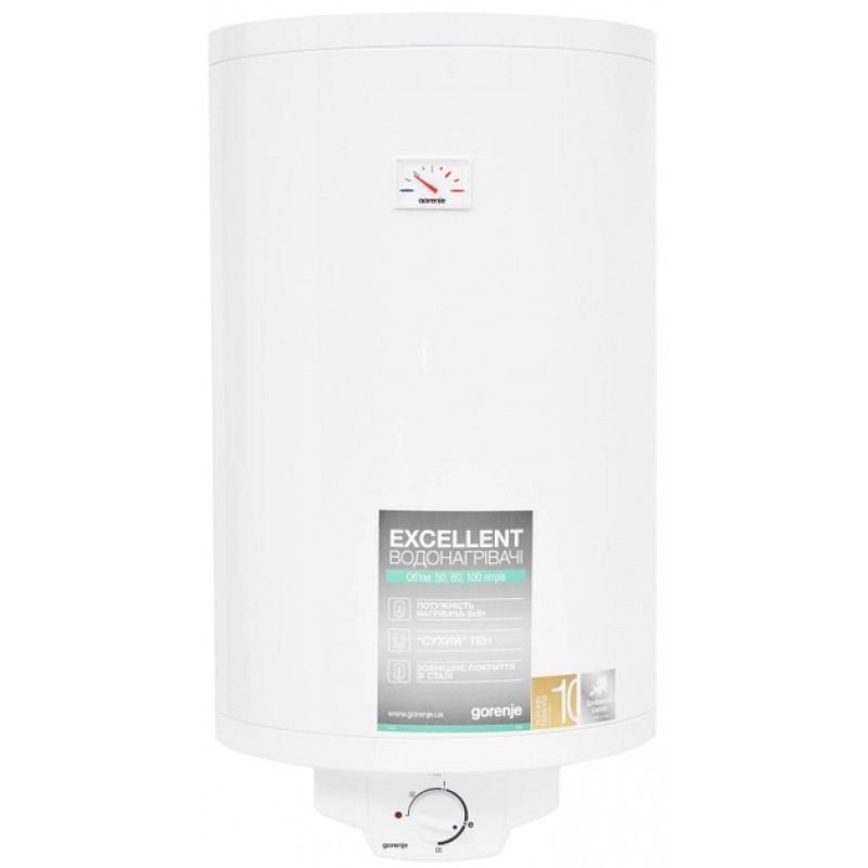 Водонагрівач електричний з сухим теном Gorenje GBF 80/UA, 80 л