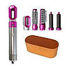 Фен щітка стайлер для волосся 5в1 в кейсі Hair Brush 9234 Pink, фото 5