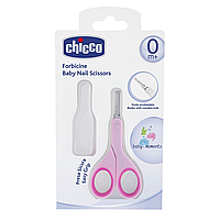 Ножницы детские Chicco с колпачком, pink