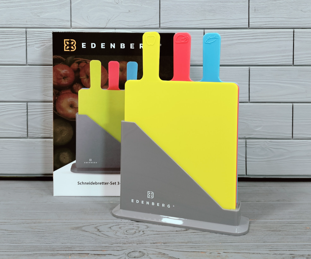 Набір обробних дощок 4 предмети Edenberg EB-11987/Кухонні дошки для нарізування, фото 1