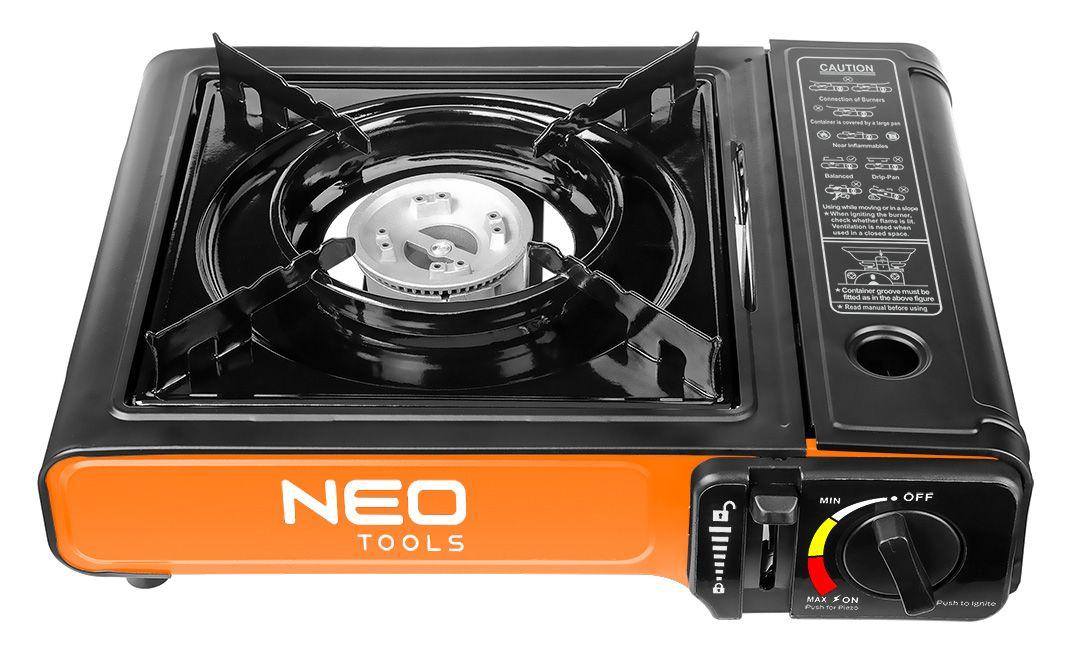 Neo Tools Плитка газова портативна, 2.1кВт, п’єзорозпал, 150г/год, кейс  Obana Це Воно
