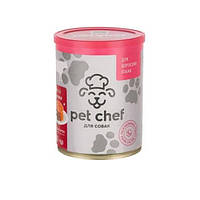 Консервы для собак Pet Chef паштет с говядиной 360 г (4820255190259) PK, код: 7995063