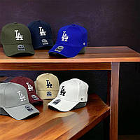 Кепка унисекс летняя брендовая Los Angeles | Бейсболка фиолетовая с белой вышивкой Лос-Анджелес