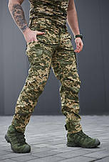 Мужские форменные брюки демисезонные Рип-Стоп Мультикам, Штаны мужские карго полевые с вшитой резинкой в талии 4XL, фото 2