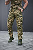Мужские форменные брюки демисезонные Рип-Стоп Мультикам, Штаны мужские карго полевые с вшитой резинкой в талии 4XL, фото 3