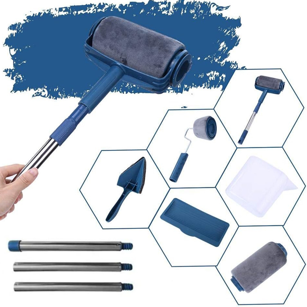 Набір малярських валиків для фарбування стін і стелі 3шт, Paint Roller / Набір для фарбування / Валики для фарбування, фото 1