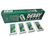 Двусторонние сменные лезвия для безопасной бритвы Derby Extra 100 штук ( Турция)