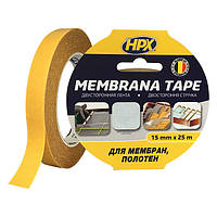 Двухсторонняя лента HPX MEMBRANA TAPE, 15мм x 25м, прозрачная