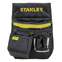 Stanley Сумка для инструмента, карман, прочная износостойкая ткань, металлический держатель для молотка,