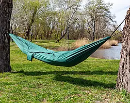 Туристичний одномісний гамак Tribe Hammock (Green), фото 3