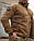 Кофта фліс соти Гексагон на блискавці Койот, фото 2