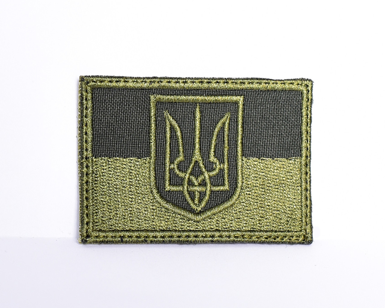 Шеврон "Флаг України з Гербом" олива, фото 1