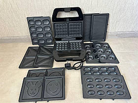 Мультимейкер 7в1 RAF R 552 для гриля сендвічів горішків пончиків печива товстих вафель кексів 800 W