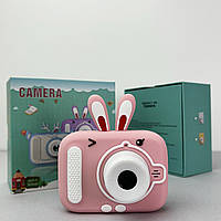 Детский фотоаппарат X900 Rabbit розовый