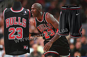 Форма чоловіча чорна баскетбольна Jordan No23 Майкл Джордан Nike Chicago Bulls NBA