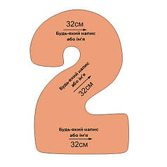 Наліпка на фольговану цифру 2 40"