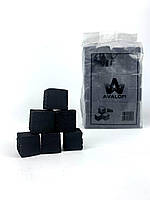 Кокосовый уголь для кальяна без коробки AVALON - 1 кг, 72 шт