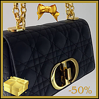 Christian Dior Small Dior Caro Bag Black Supple Cannage Calfskin сумка кожаная Сумки элитные маленькая сумочка