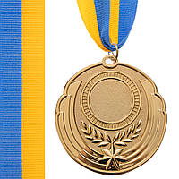 Заготовка медали с лентой Zelart RESULT C-4331 цвет золотой at
