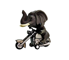 Дитяча іграшка Слонік інерційний мотоцикл LUO 04256