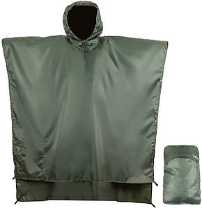 Плащ-пончо Tribe Tarp Poncho Olive | Водонепроникний тактичний дощовик для військових, полювання, риболовлі