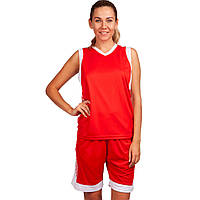 Форма баскетбольная женская LIDONG LD-8217 размер 3XL цвет красный-белый at