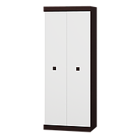 Шафа розпашна 2-х дверна Еверест Соната-800 венге темний + білий (DTM-2300)