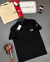KLR Поло рубашка мужская Emporio Armani Premium мужское поло / армани, армані / поло мужское