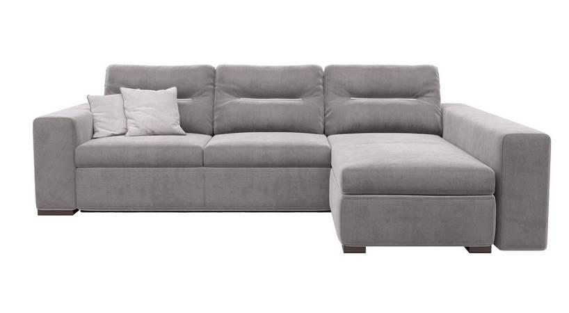 Кутовий правосторонній диван Andro Ismart Cool Grey 289х190 см Сірий 286CGR