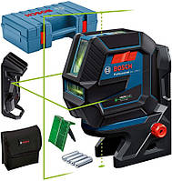 Bosch Нивелир лазерный Professional GCL 2-50 G, до 15 м, ± 0.3 мм/м, в чемодане с держателем RM 10, зажимом DK