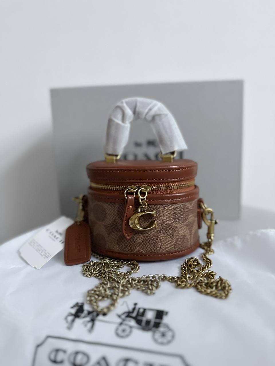 Жіноча сумка Коуч коричнева Coach Brown